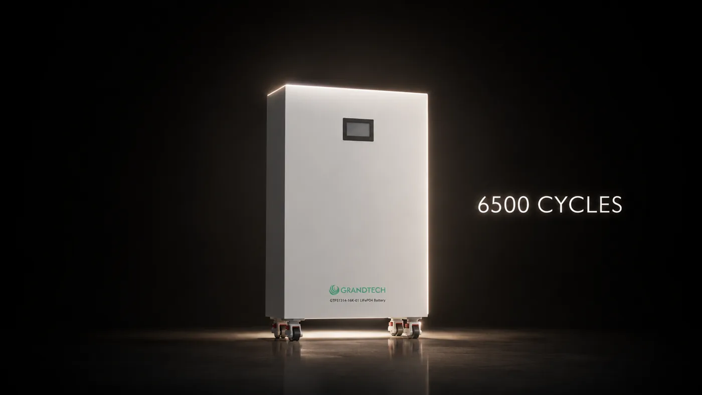 Studioaufnahme der Grandtech-Batterie mit 16 kWh