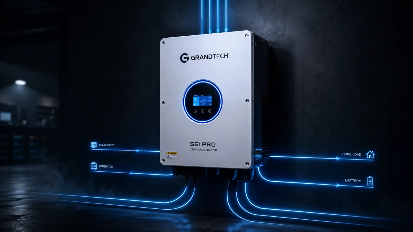 Grandtech SEI Pro mit leuchtenden Energieflusslinien